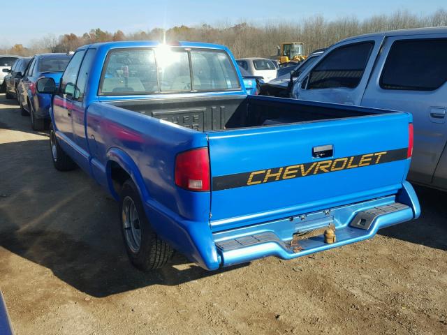 1GCCS19Z8R8190028 - 1994 CHEVROLET S TRUCK S1 BLUE photo 3