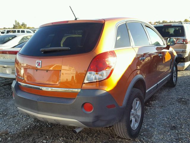 3GSCL33P68S658932 - 2008 SATURN VUE XE ORANGE photo 4