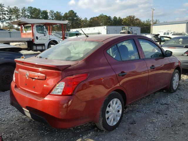 3N1CN7AP4HL860360 - 2017 NISSAN VERSA S BURGUNDY photo 4