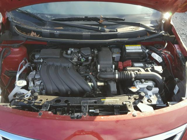 3N1CN7AP4HL860360 - 2017 NISSAN VERSA S BURGUNDY photo 7