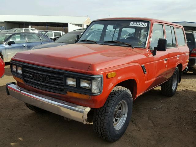 JT3FJ62G3K1114905 - 1989 TOYOTA LAND CRUIS RED photo 2