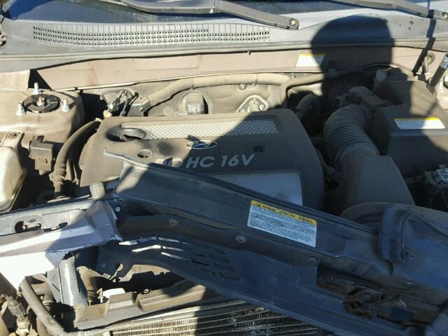 5NPET46C87H213300 - 2007 HYUNDAI SONATA GLS BEIGE photo 7