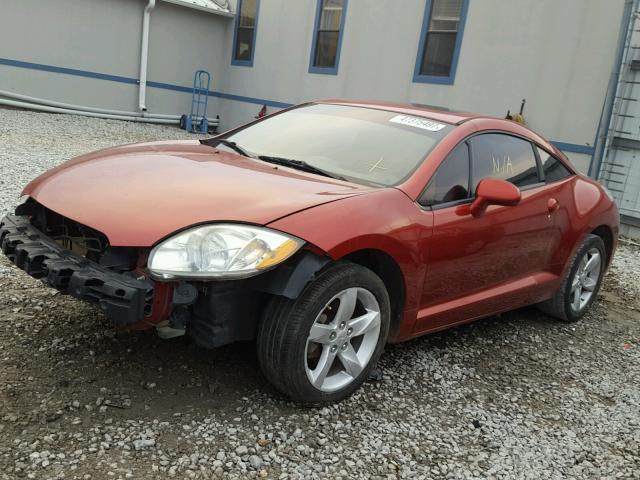 4A3AK24F28E004832 - 2008 MITSUBISHI ECLIPSE GS RED photo 2