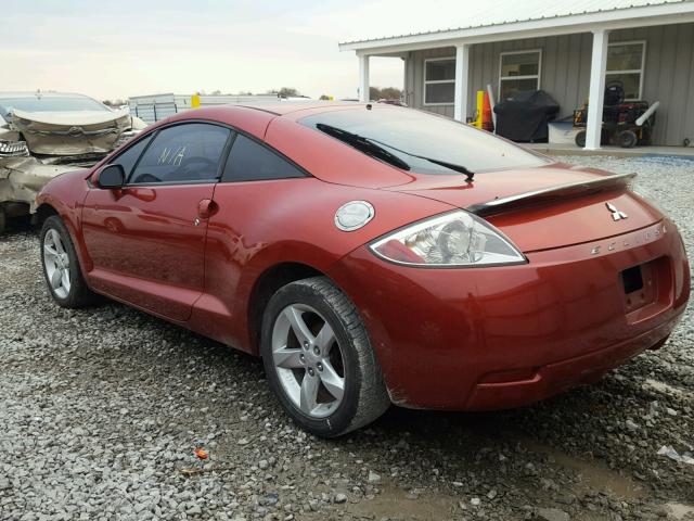 4A3AK24F28E004832 - 2008 MITSUBISHI ECLIPSE GS RED photo 3