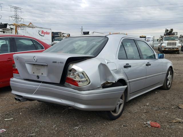 WDBHM36E7TF424397 - 1996 MERCEDES-BENZ C 36 SILVER photo 4