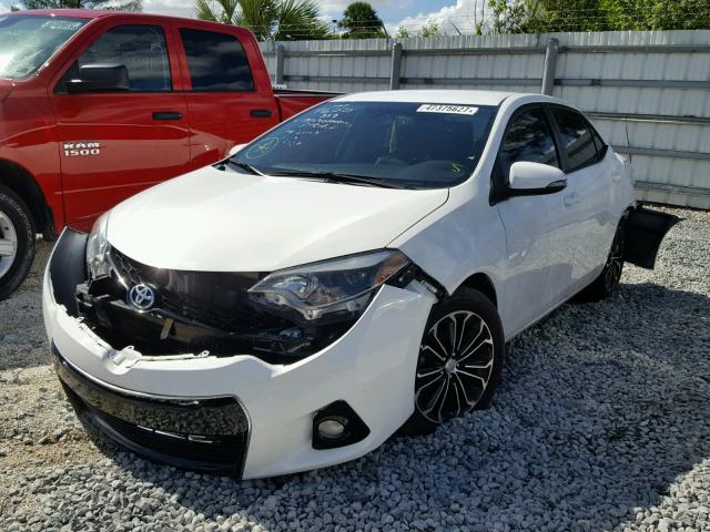 2T1BURHE2EC118968 - 2014 TOYOTA COROLLA L WHITE photo 2