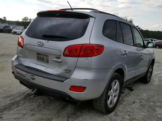 5NMSH13E47H022074 - 2007 HYUNDAI SANTA FE S SILVER photo 4