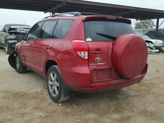 JTMZD31VX65014328 - 2006 TOYOTA RAV4 LIMIT RED photo 3