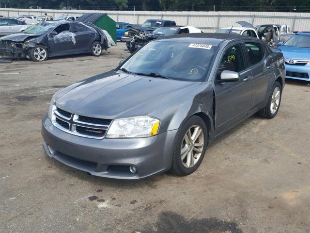 1C3CDZEGXCN246917 - 2012 DODGE AVENGER SX CHARCOAL photo 2