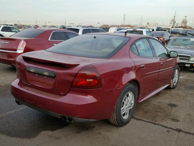 2G2WP522541247692 - 2004 PONTIAC GRAND PRIX წითელი ფოტო 4