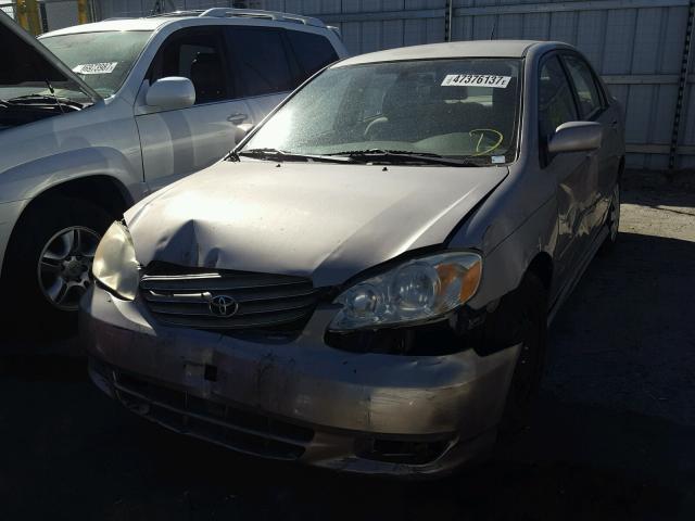 1NXBR32E33Z162030 - 2003 TOYOTA COROLLA CE BEIGE photo 2