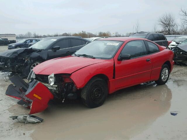 1G2JB12FX37212748 - 2003 PONTIAC SUNFIRE RED photo 2