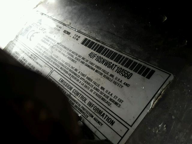 4UF10SNW6AT108550 - 2010 ARCTIC CAT SNOWMOBILE WHITE photo 10