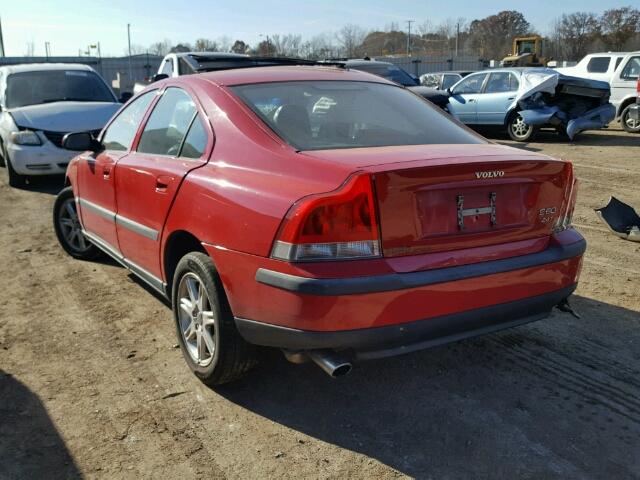 YV1RS58D822184031 - 2002 VOLVO S60 2.4T RED photo 3