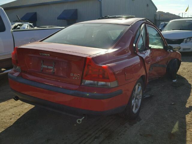 YV1RS58D822184031 - 2002 VOLVO S60 2.4T RED photo 4