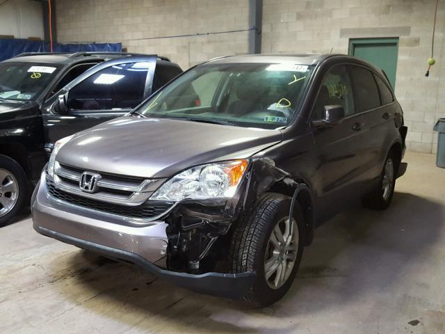 5J6RE4H7XBL043628 - 2011 HONDA CR-V EXL GRAY photo 2