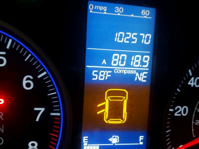 5J6RE4H7XBL043628 - 2011 HONDA CR-V EXL 灰色 照片 8