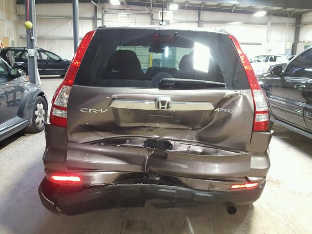 5J6RE4H7XBL043628 - 2011 HONDA CR-V EXL GRAY photo 9