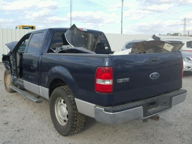 1FTRW12W75FB59907 - 2005 FORD F150 SUPER BLUE photo 3