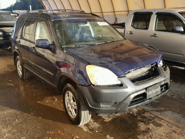 SHSRD78824U242643 - 2004 HONDA CR-V EX BLUE photo 1