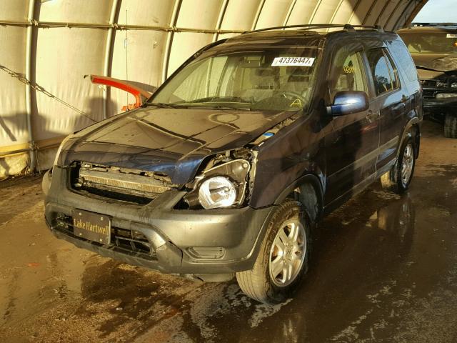 SHSRD78824U242643 - 2004 HONDA CR-V EX BLUE photo 2