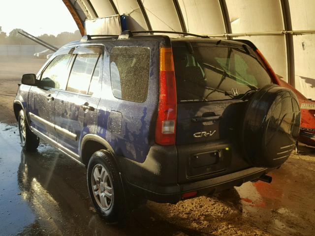 SHSRD78824U242643 - 2004 HONDA CR-V EX BLUE photo 3