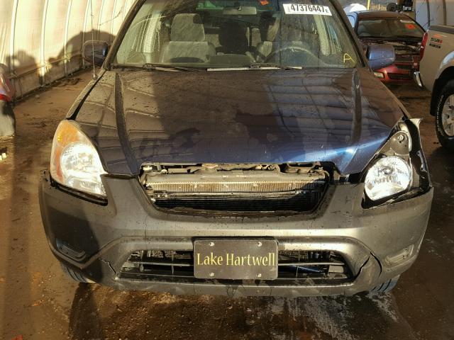 SHSRD78824U242643 - 2004 HONDA CR-V EX BLUE photo 9