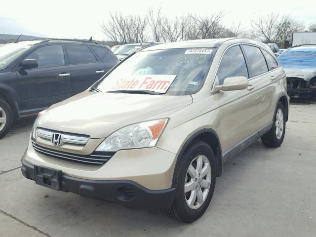 5J6RE38769L026233 - 2009 HONDA CR-V EXL GOLD photo 2