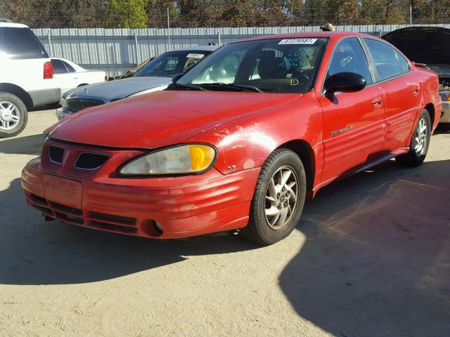 1G2NF52E12C151994 - 2002 PONTIAC GRAND AM S 红色 照片 2