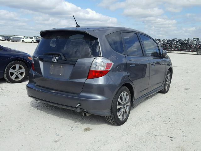 JHMGE8H54CC013379 - 2012 HONDA FIT SPORT GRAY photo 4