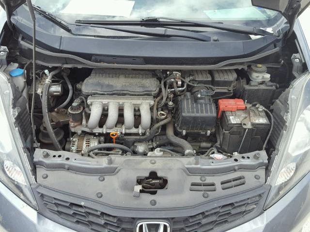 JHMGE8H54CC013379 - 2012 HONDA FIT SPORT GRAY photo 7