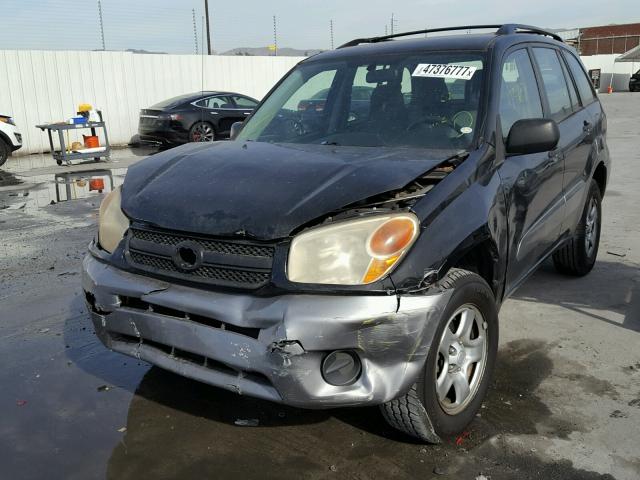 JTEGD20V250078020 - 2005 TOYOTA RAV4 BLACK photo 2