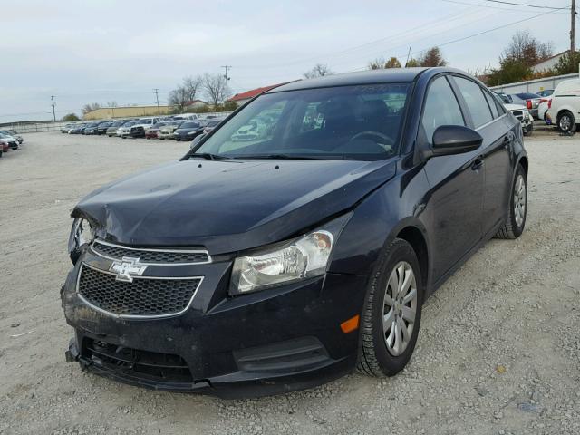 1G1PF5S94B7177983 - 2011 CHEVROLET CRUZE LT BLACK photo 2