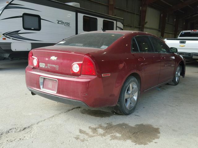 1G1ZD5EB8AF158371 - 2010 CHEVROLET MALIBU 2LT RED photo 4