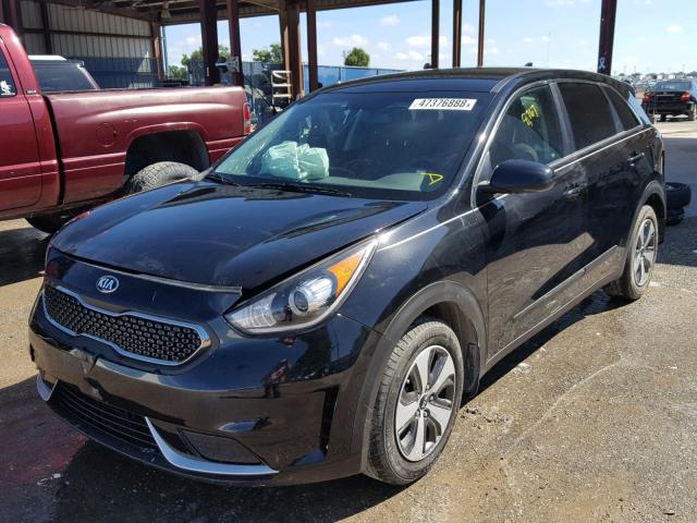 KNDCB3LC0H5082910 - 2017 KIA NIRO FE BLACK photo 2