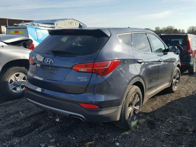 5XYZUDLB4DG059441 - 2013 HYUNDAI SANTA FE S BLACK photo 4