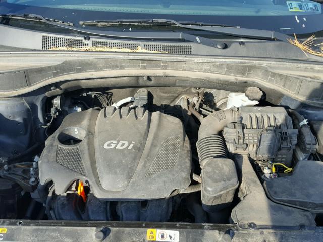 5XYZUDLB4DG059441 - 2013 HYUNDAI SANTA FE S BLACK photo 7