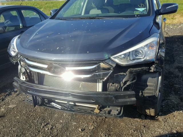 5XYZUDLB4DG059441 - 2013 HYUNDAI SANTA FE S BLACK photo 9