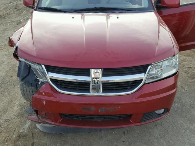 3D4PG5FV7AT236016 - 2010 DODGE JOURNEY SX RED photo 7