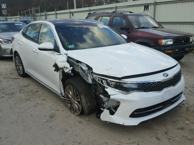 5XXGV4L29GG077379 - 2016 KIA OPTIMA SXL WHITE photo 1