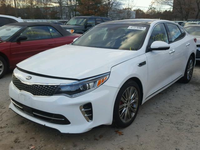 5XXGV4L29GG077379 - 2016 KIA OPTIMA SXL WHITE photo 2