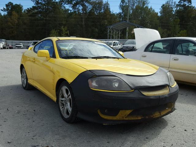 KMHHN65F56U190377 - 2006 HYUNDAI TIBURON GT YELLOW photo 1