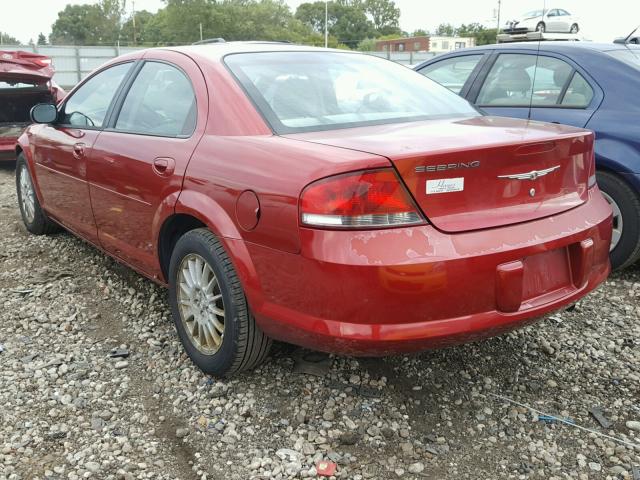 1C3EL46X06N251559 - 2006 CHRYSLER SEBRING RED photo 3