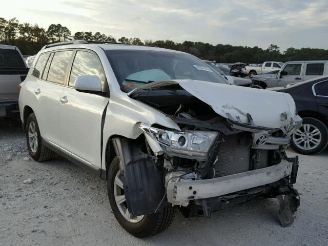 5TDZK3EH8DS092026 - 2013 TOYOTA HIGHLANDER WHITE photo 1