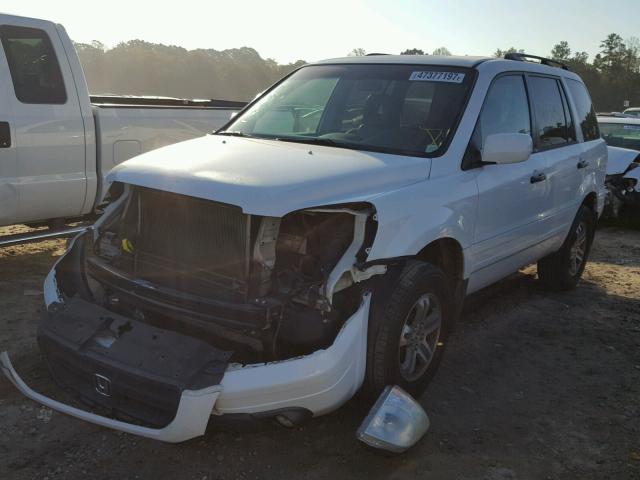 2HKYF18694H534736 - 2004 HONDA PILOT EXL WHITE photo 2