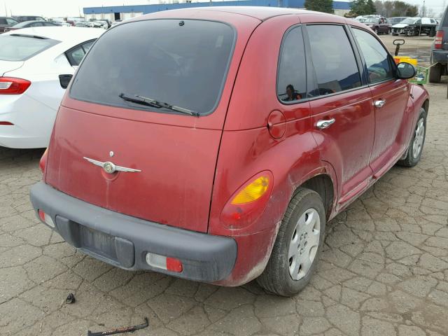 3C4FY48B43T549207 - 2003 CHRYSLER PT CRUISER RED photo 4