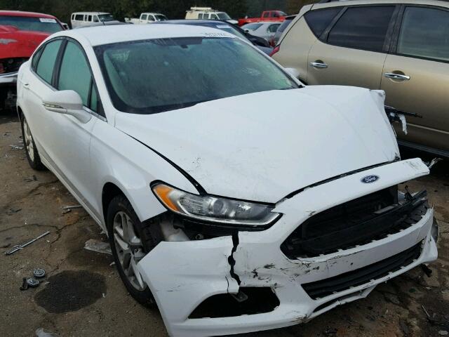 3FA6P0HD7ER296340 - 2014 FORD FUSION SE WHITE photo 1