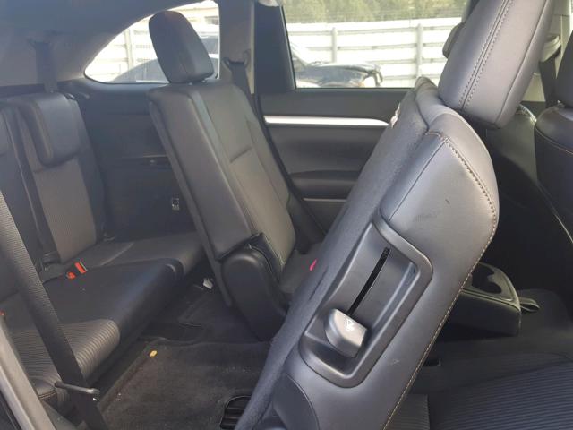 5TDZKRFH6GS146302 - 2016 TOYOTA HIGHLANDER BLACK photo 6