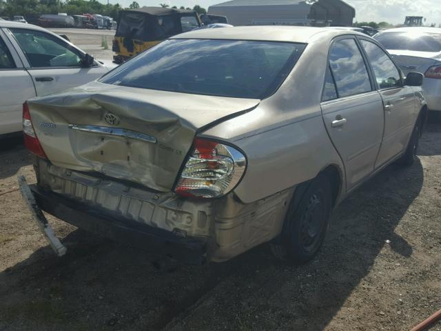 4T1BE32KX3U241910 - 2003 TOYOTA CAMRY LE GOLD photo 4