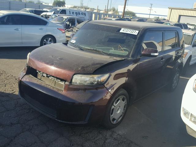 JTLKE50E381024936 - 2008 TOYOTA SCION XB Púrpura foto 2